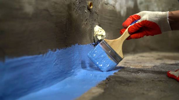 Commercial Exterior Waterproofing project at a Loveville, MD business property by SJ Waterproofing Pros